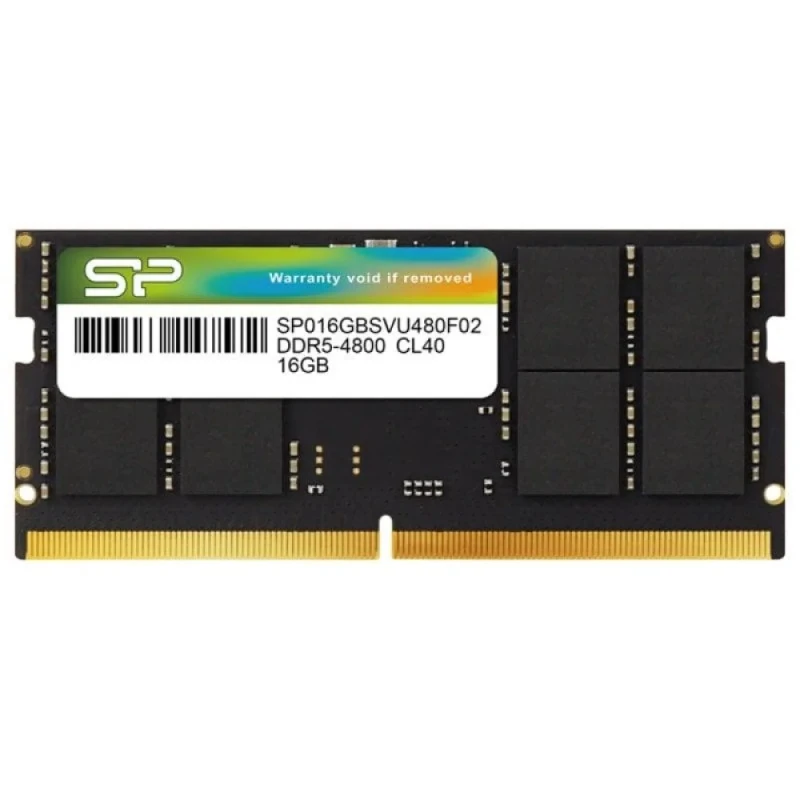 Silicon Power SP016GBSVU480F02 16 GB - 1 x 16GB, DDR5 262-pin SODIMM, 4800MT/s, CL40 - Featured Image