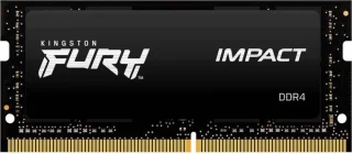 Kingston FURY Impact 16 GB - 1 x 16GB, DDR4 260-pin SODIMM, 3200MT/s, CL20, Black color
