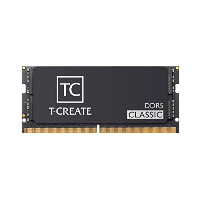 TEAMGROUP T-Create Classic 32 GB - 1 x 32GB, DDR5 262-pin SODIMM, 5600MT/s, CL46, Black color - Featured Image