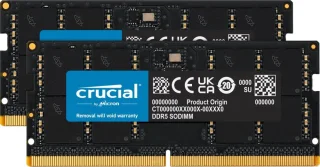Crucial CT2K32G52C42S5 64 GB - 2 x 32GB, DDR5 262-pin SODIMM, 5200MT/s, CL42, Black color