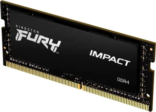 Kingston FURY Impact 32 GB - 1 x 32GB, DDR4 260-pin SODIMM, 2666MT/s, CL16, Black color