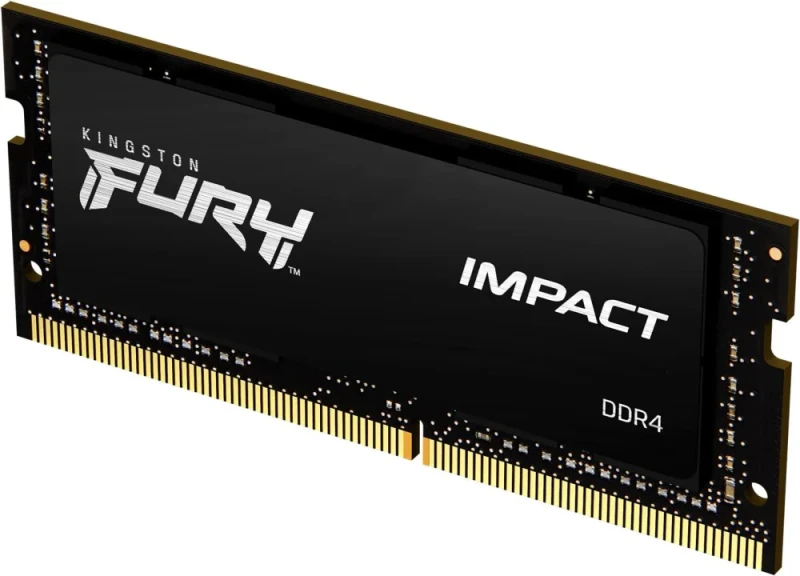 Kingston FURY Impact 32 GB - 1 x 32GB, DDR4 260-pin SODIMM, 2666MT/s, CL16, Black color - Featured Image
