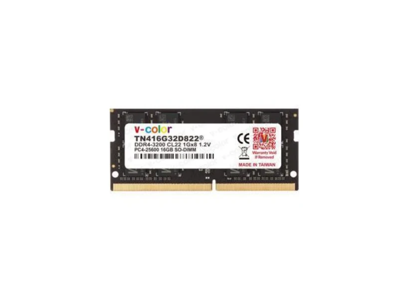 V-Color TN416G32D822 16 GB - 1 x 16GB, DDR4 260-pin SODIMM, 3200MT/s, CL22, Black color - Featured Image