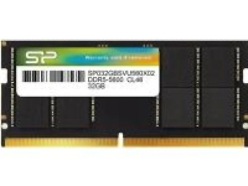 Silicon Power SP032GBSVU560F02 32 GB - 1 x 32GB, DDR5 262-pin SODIMM, 5600MT/s, CL46, Black color - Featured Image