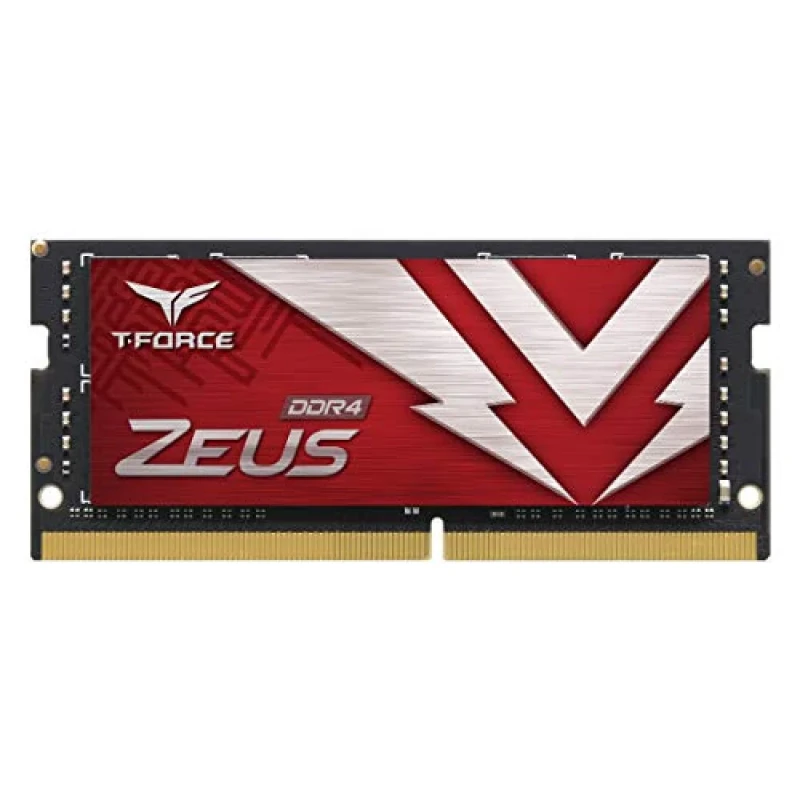 TEAMGROUP T-Force Zeus 32 GB - 1 x 32GB, DDR4 260-pin SODIMM, 3200MT/s, CL22, Red / Black color - Featured Image