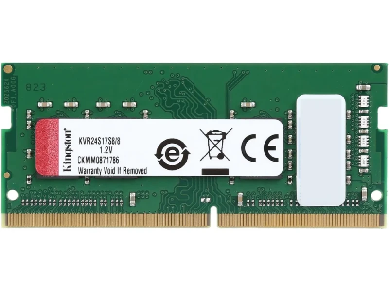 Kingston ValueRAM 8 GB - 1 x 8GB, DDR4 260-pin SODIMM, 2400MT/s, CL17, Green / Black color - Featured Image