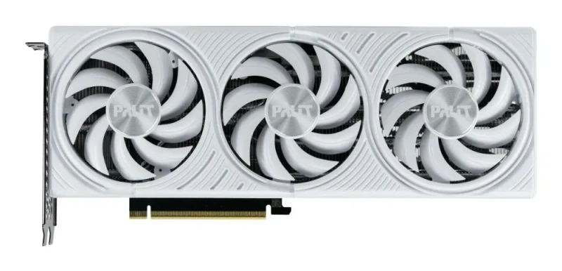 Palit GeForce RTX 5070 White OC 12 GB GDDR7 PCIe 5.0 Graphics Card – NVIDIA RTX 5070 GPU, 6144 CUDA Cores, 192-bit Memory Bus 28 Gbps, Boost 2527 MHz, Triple-Fan Cooling, HDMI 2.1b & 3x DisplayPort 2.1b, 292 mm Length, OC Edition For Gaming & Creative PCs - Featured Image