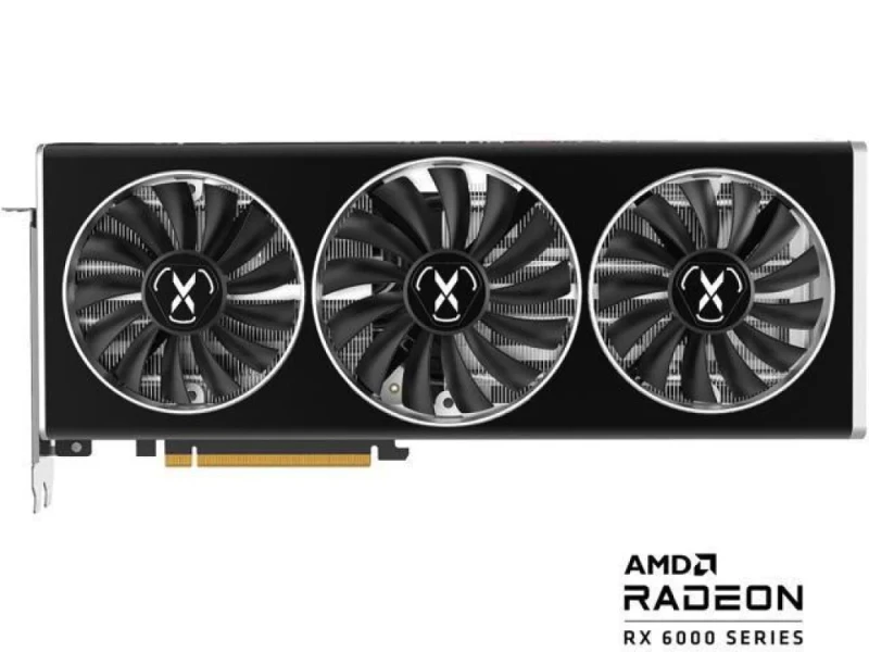 XFX Speedster MERC 319 Black Radeon RX 6750 XT 12 GB GDDR6 Graphics Card – AMD RDNA 2 GPU, 2560 Stream Processors, 192-bit Memory Bus @ 18 Gbps, Boost ~2623 MHz, PCIe 4.0 x16, Triple-Fan Active Cooling, 323 mm Length, HDMI 2.1 & 3x DisplayPort Outputs, 2x 8-Pin Power - Featured Image