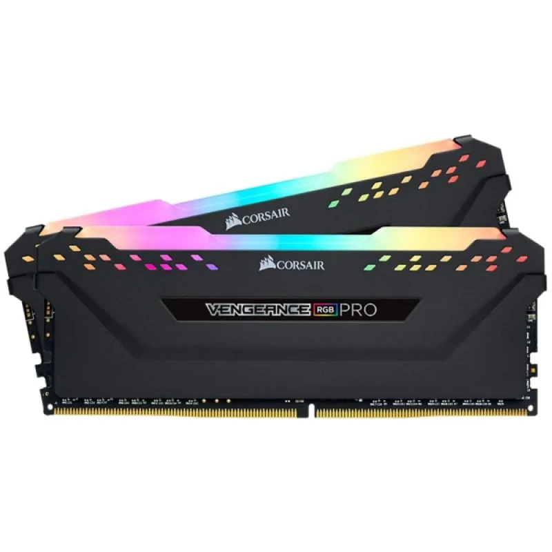 Corsair Vengeance RGB Pro 16 GB - 2 x 8GB, DDR4 288-pin DIMM, 3600MT/s, CL18, Black color - Featured Image