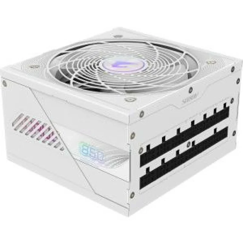 Gigabyte AORUS ELITE P850 ICE - 850 W ATX Power Supply, 80+ Platinum, Fully Modular, White Color - Featured Image