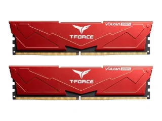 TEAMGROUP T-Force Vulcan 32 GB - 2 x 16GB, DDR5 288-pin DIMM, 6400MT/s, CL40, Red color