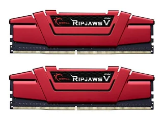 G.Skill Ripjaws V 8 GB - 2 x 4GB, DDR4 288-pin DIMM, 2400MT/s, CL15, Black / Red color