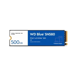 Western Digital Blue SN580 - 500 GB SSD, M.2 PCIe 4.0 X4, M.2-2280