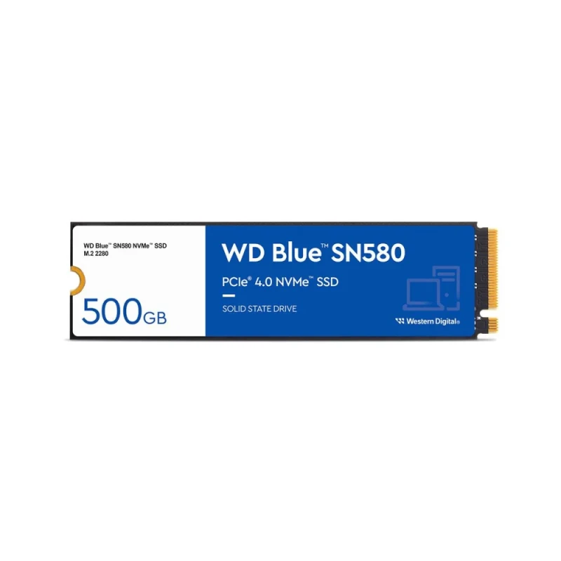 Western Digital Blue SN580 - 500 GB SSD, M.2 PCIe 4.0 X4, M.2-2280 - Featured Image