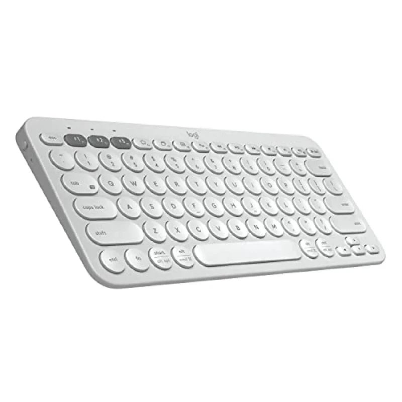 Logitech K380 - Standard Bluetooth Wireless Keyboard, Tenkeyless, White Color - Featured Image