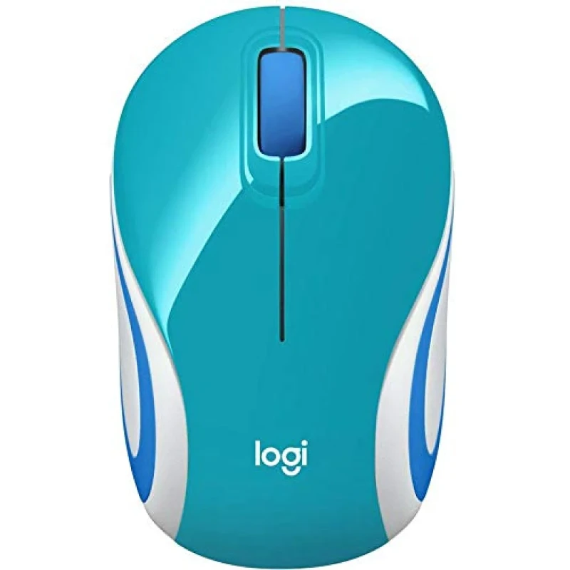 Logitech M187 - Wired, Wireless Optical Mouse, 1000 DPI, Teal / Blue color - Featured Image