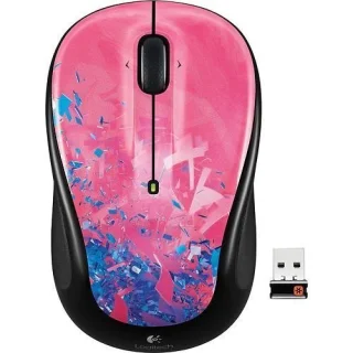 Logitech M325 Spontaneous Pink - Wireless Optical Mouse, 1000 DPI, Pink color