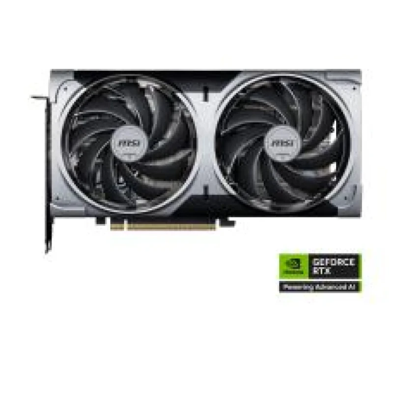 MSI VENTUS 2X GeForce RTX 5070 12GB GDDR7 PCIe 5.0 Graphics Card, Dual TORX 5.0 Fans, 250W TDP, 192-bit Memory Bus, 3x DP 2.1b & HDMI 2.1b, 236x126x50 mm Compact Design (Grey/Black) - Featured Image