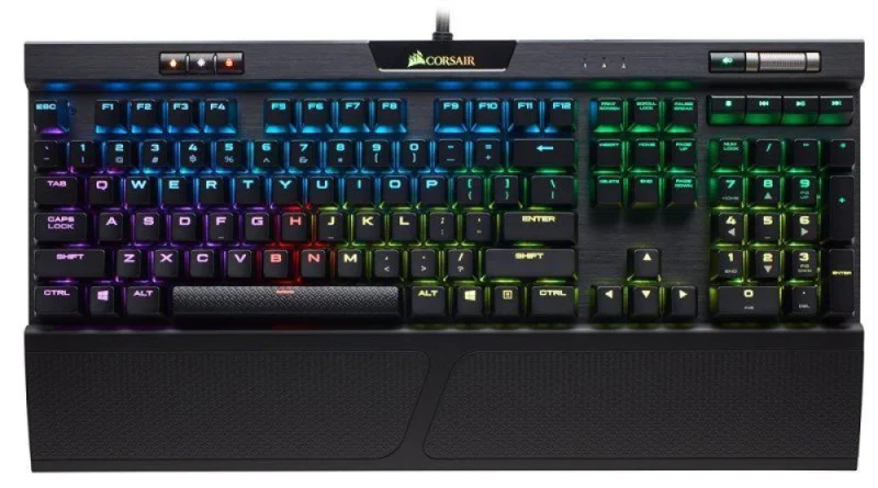 Corsair K70 RGB MK.2 - Gaming Wired Keyboard, Cherry MX Brown Switches, RGB Backlit, Black Color - Featured Image