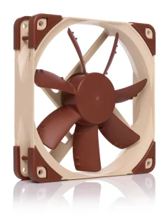 Noctua S12A FLX - Size120 mm, Airflow Side Panel, Noise Level7.4 - 17.8 dB External Volume, Brown Color - 120mm fan, 7.4 - 17.8 dB, 700 - 1200 RPM, Brown Color