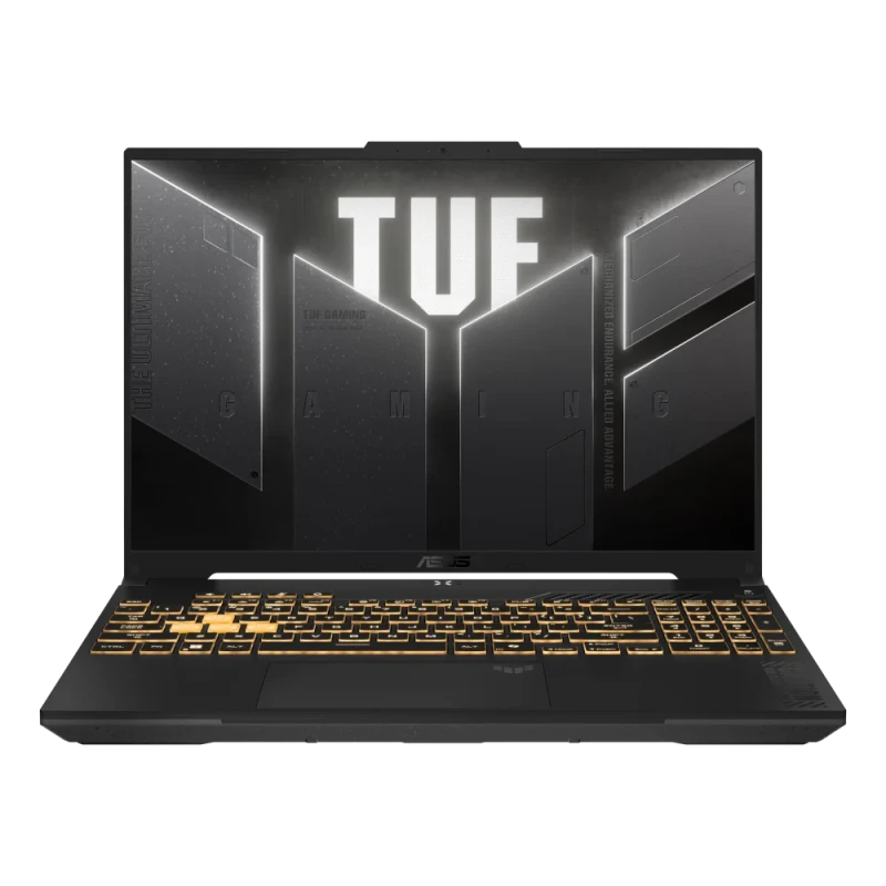 ASUS TUF Gaming F16 (FX607VJ-I58512G5W) 16" FHD+ (1920x1200) Gaming Laptop – Intel Core 5 210H 8-Core Processor, 8 GB DDR4 RAM, 512 GB NVMe PCIe 4.0 SSD, NVIDIA GeForce RTX 3050 6 GB GDDR6 Graphics, 144 Hz IPS Display, Wi-Fi 6 & Bluetooth, RJ45 LAN, USB-C & HDMI, Windows 11 Home, Mecha/Grey - Featured Image