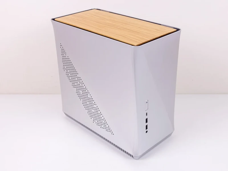 Fractal Design Era ITX Silver & White Oak Compact PC Case – Mini-ITX Form Factor, Aluminum & Steel Chassis with Wood Accent, Supports ATX/SFX/SFX-L PSUs, Up to 295 mm GPU, Multiple Fan/Radiator Mounts, Front USB-C & USB-A Ports, Excellent Airflow & Sleek Silver/White Oak Aesthetic - Featured Image