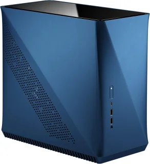 Fractal Design Era ITX Cobalt TG Compact Mini-ITX PC Case (Blue) – Elegant Mini-ITX Aluminium & Tempered Glass Chassis, Supports ATX/SFX/SFX-L PSUs, Up to 295 mm GPU, Up to 240 mm Radiator, USB-C & USB-A Front Ports, Optimal Airflow & Sleek Blue Finish, Mini-ITX Build-Ready Compact Case