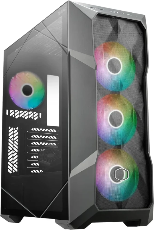 Cooler Master MasterBox TD500 MAX Mid-Tower ATX Gaming PC Case – Includes Pre-Installed 360 mm AIO & 850 W PSU, Tempered Glass Side Panel, ARGB Fans & High-Airflow Mesh, USB-C & USB-A Front I/O, Supports ATX/mATX/ITX, Up to 380 mm GPU & 360 mm Radiators - Featured Image