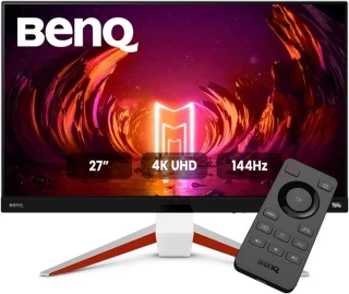 BenQ MOBIUZ EX2710U 27" 4K UHD IPS Gaming Monitor – 27" 3840x2160 4K LED, 144 Hz (120 Hz HDMI), 1 ms MPRT, AMD FreeSync Premium Pro, DisplayHDR 600, 2.1-Channel Speakers + Mic, HDMI 2.1 x 2 & DP 1.4, USB 3.0 Hub & VESA Mount