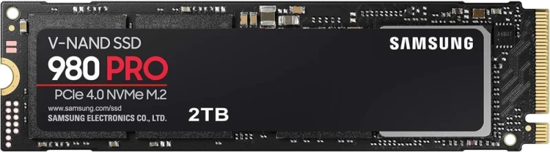 Samsung 980 PRO 2TB M.2 NVMe SSD – PCIe Gen 4.0 x4, M.2 2280 NVMe 1.3c, Up to 7000 MB/s Read & 5100 MB/s Write, 2 GB Low-Power DDR4 Cache, Samsung V-NAND 3-bit MLC, Elpis Controller, Internal High-Performance SSD for Gaming & Workloads - Featured Image