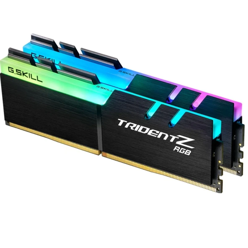 G.SKILL Trident Z RGB 16GB (2x8GB) DDR4-3600 Desktop Memory Kit, CL19-20-20-40, 1.35V, PC4-28800, 288-Pin DIMM, Intel XMP 2.0, Aluminum Heatspreader, RGB Lighting – F4-3600C19D-16GTZRB - Featured Image