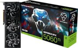 Gainward GeForce RTX 5060 Ti Python III 16GB GDDR7 Graphics Card, Triple-Fan Cooling, 2572MHz Boost Clock, PCIe 5.0 x8, 128-bit, HDMI 2.1b, 3x DisplayPort 2.1b, 292mm Dual-Slot Black GPU