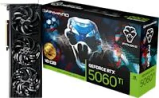 Gainward GeForce RTX 5060 Ti Python III OC 16GB GDDR7 Graphics Card, Triple-Fan Cooling, 2662MHz Boost Clock, PCIe 5.0 x8, 128-bit Memory, 3x DisplayPort 2.1b, 1x HDMI 2.1b, 1x 8-Pin Power, Dual-Slot 292mm Black GPU
