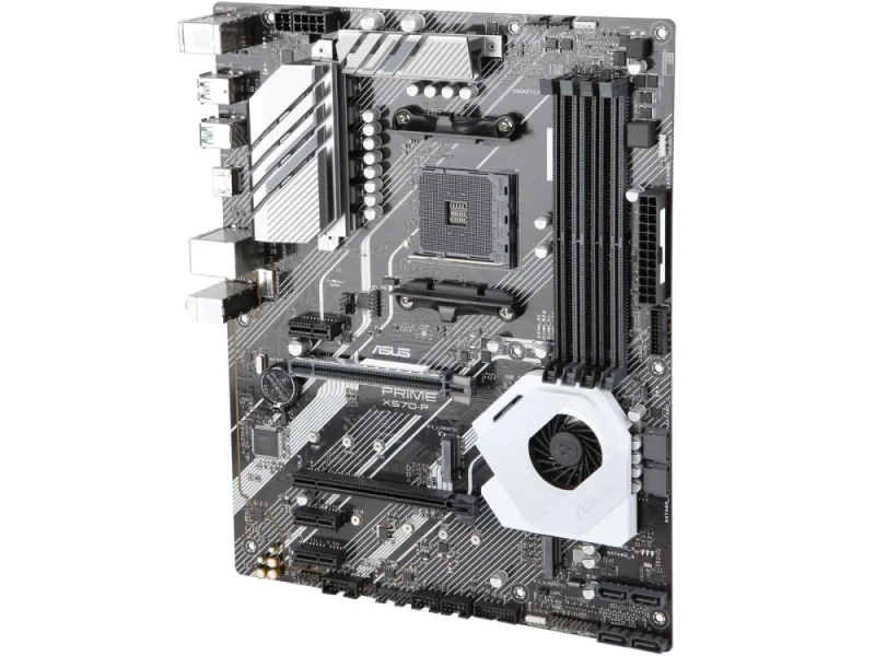 ASUS PRIME X570-P ATX Motherboard, AMD X570 Chipset, AM4 Socket for Ryzen 2000/3000/5000 Series, 4x DDR4 4400MHz (128GB Max), PCIe 4.0 x16, Dual M.2, 6x SATA III, Realtek ALC S1200A Audio, Gigabit LAN, HDMI, USB 3.2 Gen 2 - Featured Image