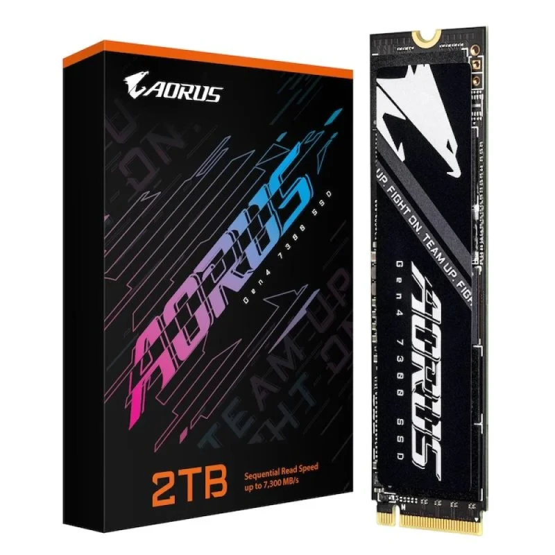 Gigabyte AORUS Gen4 7300 - 2 TB SSD, M.2 PCIe 4.0 X4, M.2-2280, 2048 MB Cache memory - Featured Image