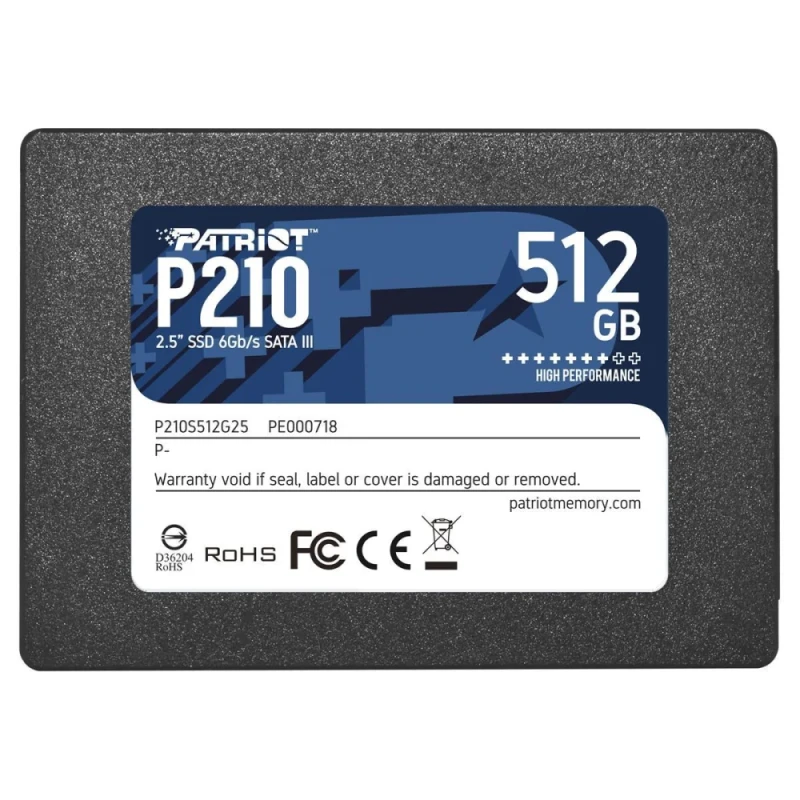 Patriot P210 - 512 GB SSD, SATA 6.0 Gb/s, 2.5" - Featured Image