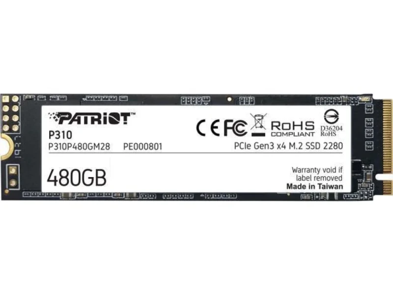 Patriot P310 - 480 GB SSD, M.2 PCIe 3.0 X4, M.2-2280 - Featured Image