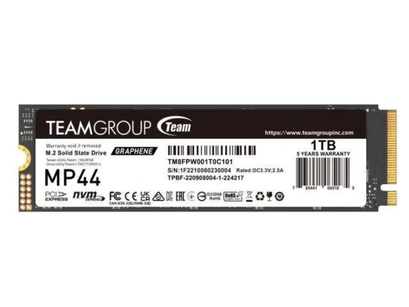 TEAMGROUP MP44 - 1 TB SSD, M.2 PCIe 4.0 X4, M.2-2280 - Featured Image
