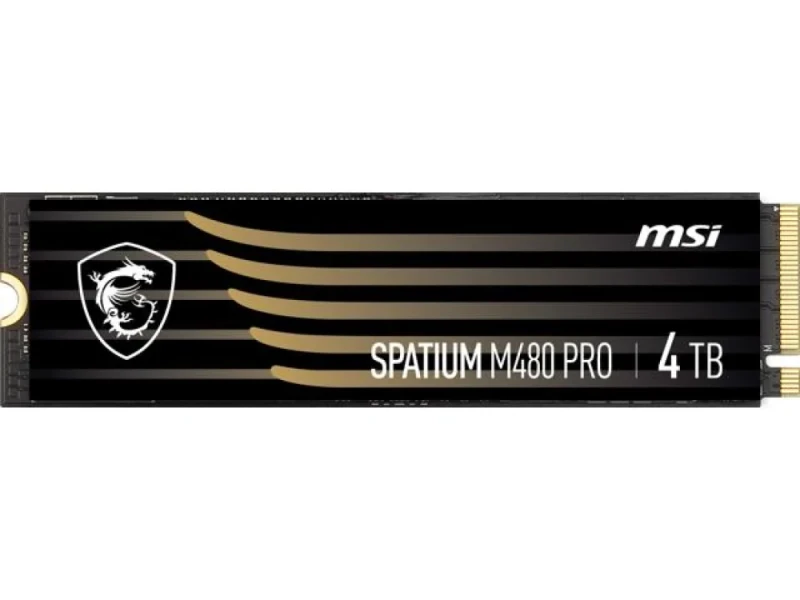 MSI SPATIUM M480 PRO - 4 TB SSD, M.2 PCIe 4.0 X4, M.2-2280, 2048 MB Cache memory - Featured Image