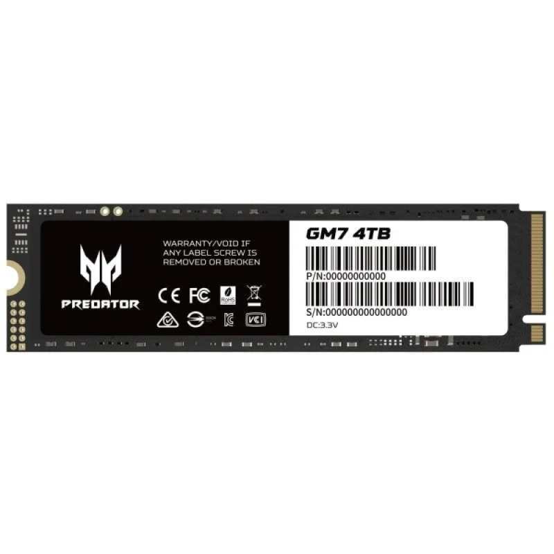 Acer Predator GM7 - 4 TB SSD, M.2 PCIe 4.0 X4, M.2-2280 - Featured Image