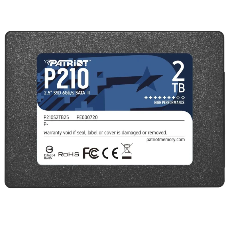 Patriot P210 - 2 TB SSD, SATA 6.0 Gb/s, 2.5" - Featured Image