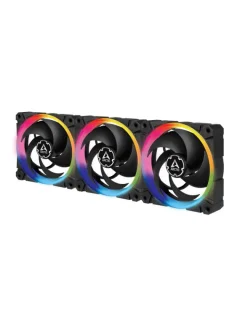 ARCTIC BioniX P120 A-RGB 3-Pack - 120mm PWM fan, 30 dB, 48 CFM Airflow, 400 - 2300 RPM, Black Color