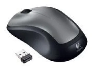 Logitech Wireless Mouse - Wireless Laser Mouse, Black / Silver color