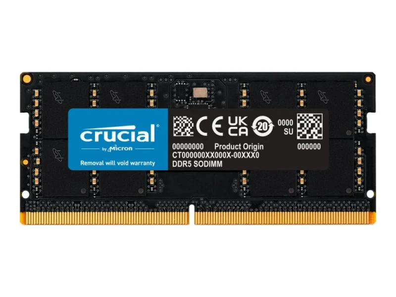 Crucial CT48G56C46S5 48 GB - 1 x 48GB, DDR5 288-pin DIMM, 5600MT/s, CL46, Black color - Featured Image