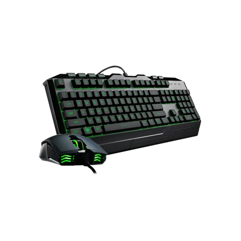 Cooler Master Devastator 3 Plus RGB Gaming Keyboard & Mouse Combo SGB-3001-KKMF3-US, Wired USB Full-Size Keyboard with Mem-chanical Switches, 7-Color LED Backlight, Multimedia Keys, Numeric Keypad, 125Hz Polling Rate, Gaming Mouse with 4 DPI Levels up to 2400 - Featured Image