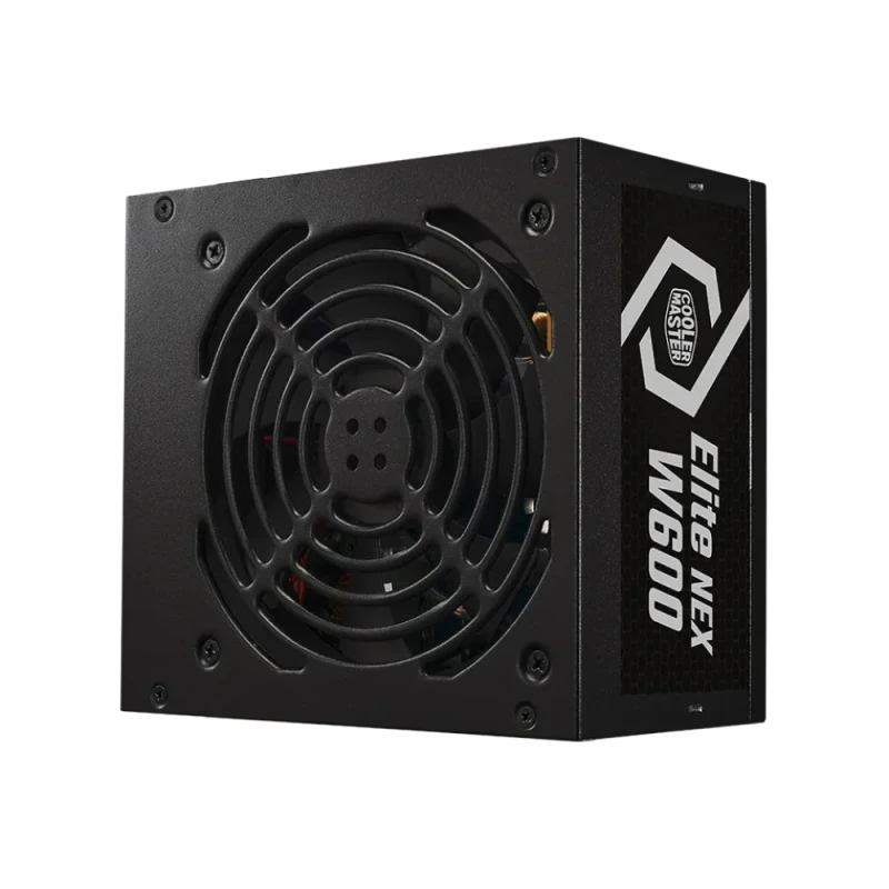 Cooler Master Elite NEX White W600 600W ATX Power Supply MPW-6001-ACBW-BE1, 80 Plus White Efficiency, Active PFC, 120 mm Sleeve Fan, Non-Modular PSU with 24-Pin ATX, EPS 4+4 Pin, 2x PCI-e 6+2 Pin, 5x SATA & 3x Peripheral Connectors for Desktop PC - Featured Image