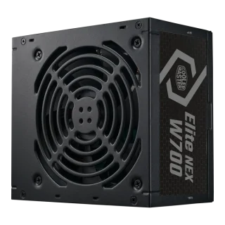 Cooler Master Elite NEX White 700W ATX Power Supply MPW-7001-ACBW-BE1, 80 PLUS White Efficiency, Active PFC, Black Non-Modular Cables with 24-Pin ATX, EPS 4+4 & 8-Pin, 2x PCIe 6+2 Pin, 5x SATA & 3x Molex, 120 mm Fan, 700 W Desktop PSU