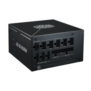 Cooler Master Elite Gold 850W ATX 12V Ver. 3.1 Fully Modular Power Supply MPX-8505-AFAG-BEU, 80 Plus Gold Efficiency, ATX 3.1 & PCIe Gen5.1 Ready, Active PFC, 120 mm Rifle Bearing Fan, Flat Modular Cables, Black PSU for Gaming & High-Performance PCs