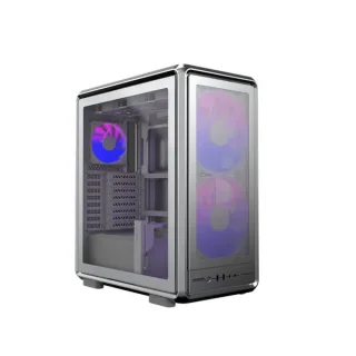 Cooler Master MasterFrame 500 Mesh ARGB ATX Mid Tower PC Case Silver (MF500M-SHNN-S01) – Tempered Glass Side Panel, 2x 200mm ARGB + 1x 120mm Fan, USB-C 3.2 Gen2x2 & Dual USB-A 3.2, Supports E-ATX/ATX/mATX/ITX, 390mm GPU Clearance, 360mm Radiator Support, Modular Frame Design
