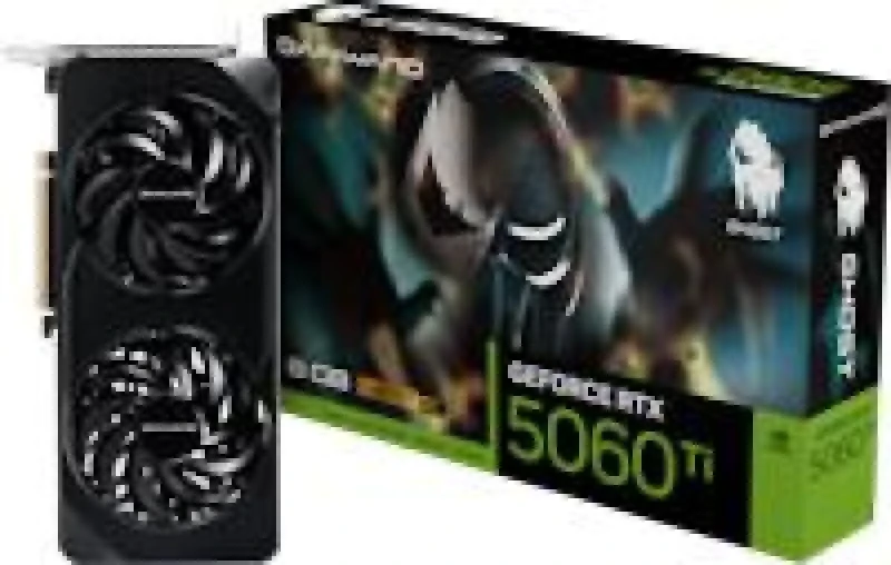 Gainward GeForce RTX 5060 Ti Ghost OC 8GB GDDR7 Graphics Card – Dual-Fan Cooling, NVIDIA Blackwell Architecture, Boost Clock up to 2572MHz, PCIe 5.0 x16, 128-bit Memory, 3x DisplayPort 2.1b + 1x HDMI 2.1b, 262mm Compact 2.5-Slot Gaming GPU - Featured Image